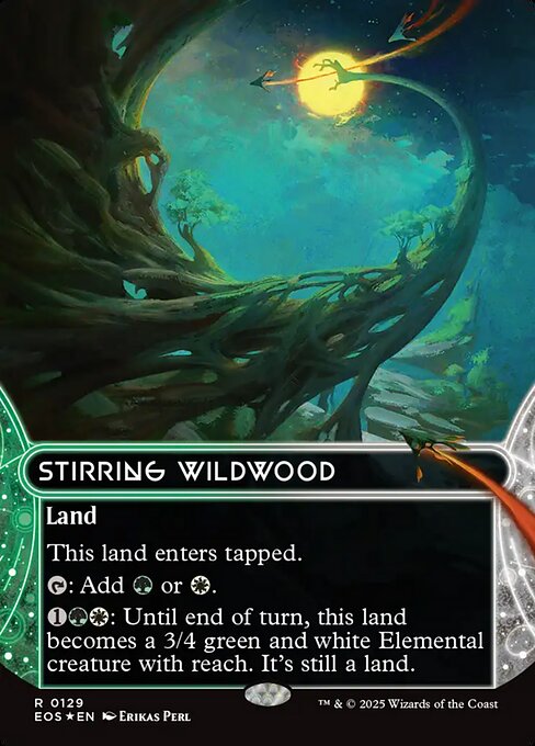 Stirring Wildwood (0129) (Borderless) (Galaxy Foil)