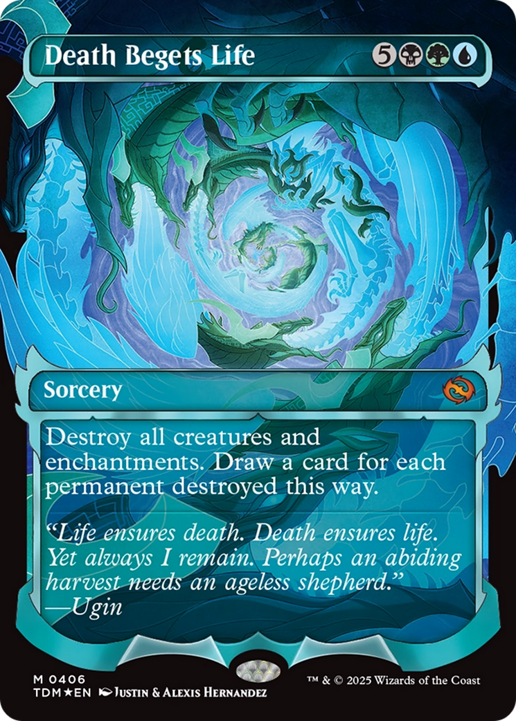 Death Begets Life (Showcase) (TDM-406) - Tarkir: Dragonstorm: (Showcase) Foil