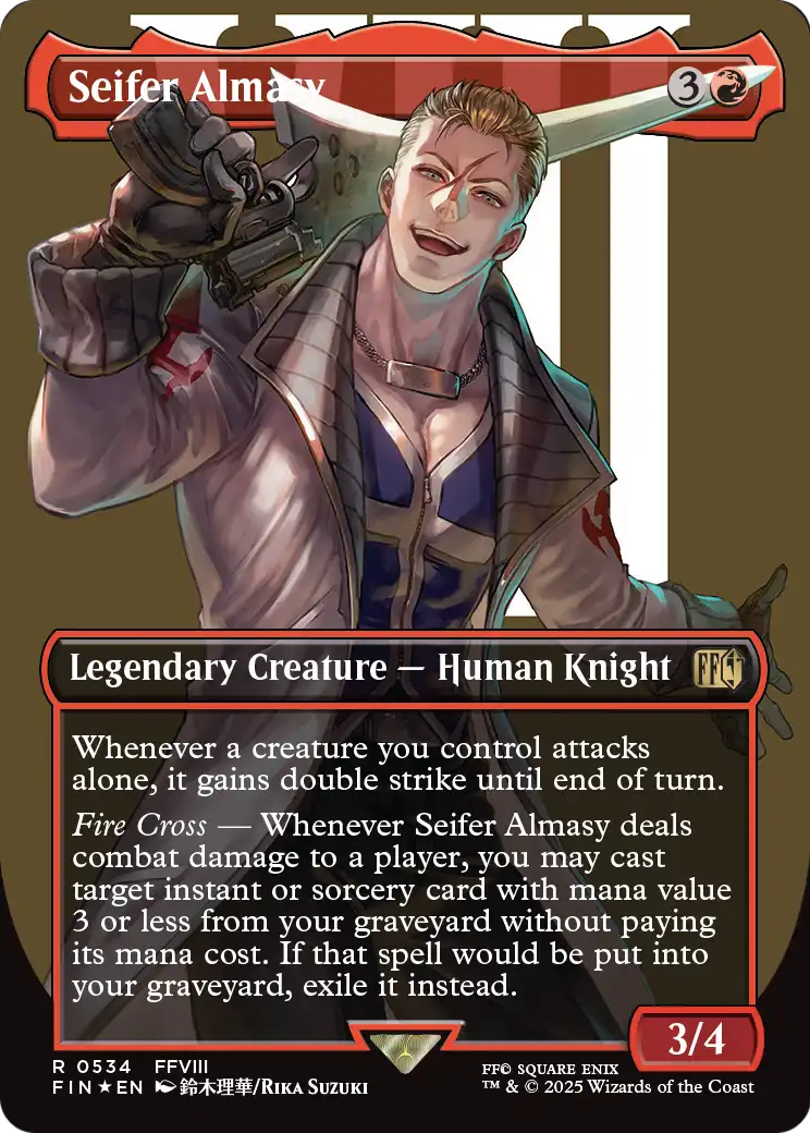 Seifer Almasy (Borderless) (Surge Foil) (FIN-534) - FINAL FANTASY Foil