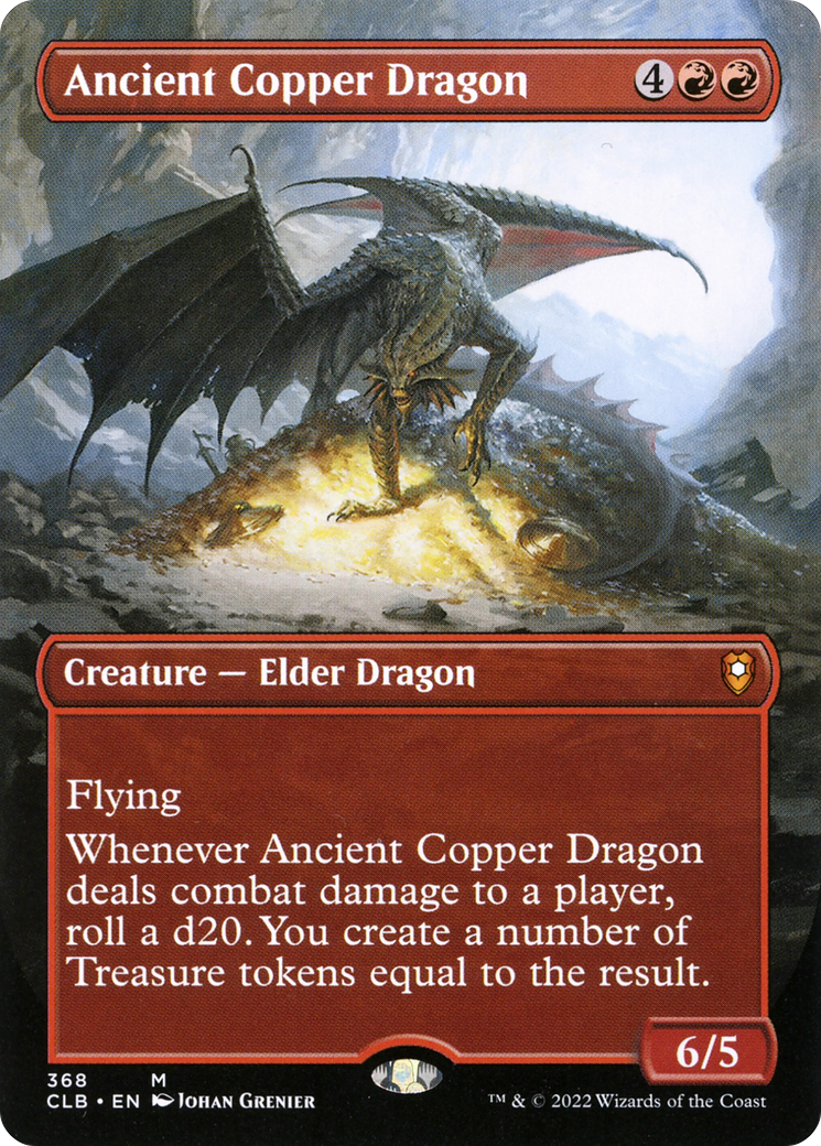 Ancient Copper Dragon (Borderless) (CLB-368) - Commander Legends: Battle for Baldur's Gate Foil