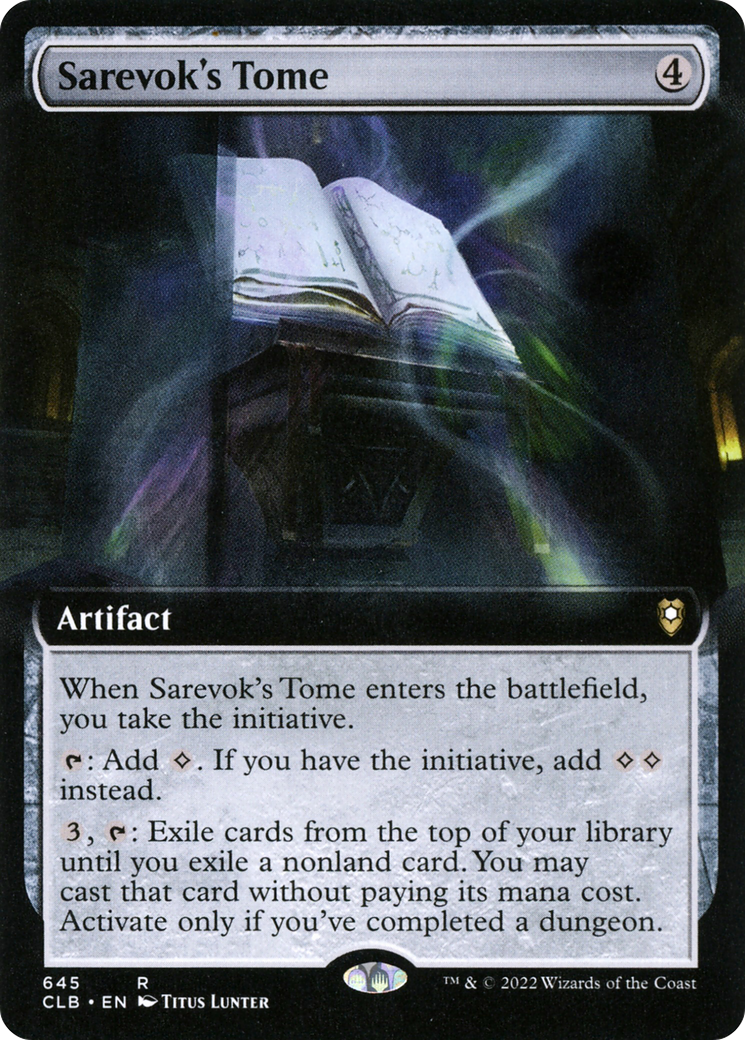 Sarevok's Tome (Extended Art) (CLB-645) - Commander Legends: Battle for Baldur's Gate: (Extended Art)