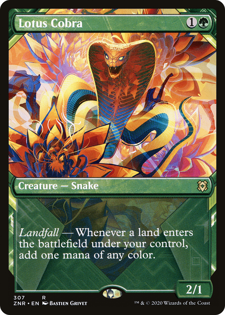 Lotus Cobra (Showcase) (ZNR-307) - Zendikar Rising: (Showcase) Foil
