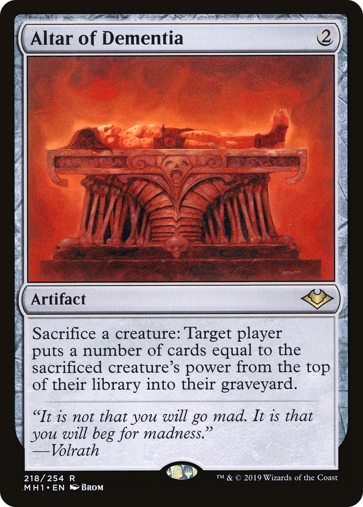 Altar of Dementia (MH1-218) - Modern Horizons Foil