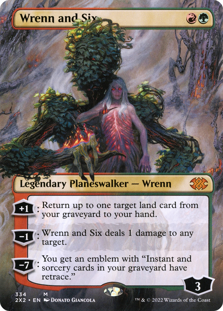 Wrenn and Six (Borderless) (2X2-334) - Double Masters 2022 Foil