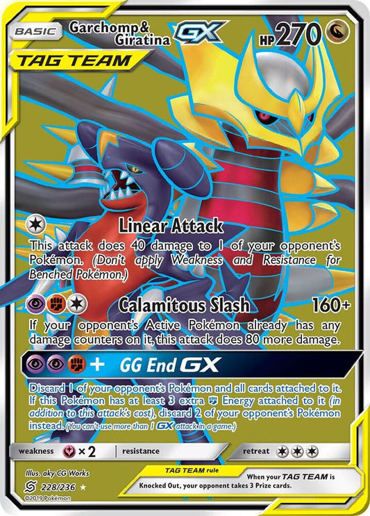 Garchomp & Giratina GX (Full Art) - 228/236