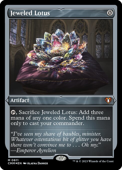 Jeweled Lotus (Foil Etched)