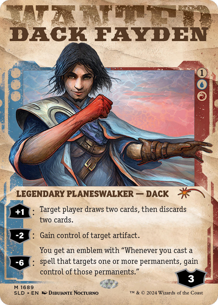 Dack Fayden (1689) (SLD-1689) - Secret Lair Drop: (Showcase) (Borderless)