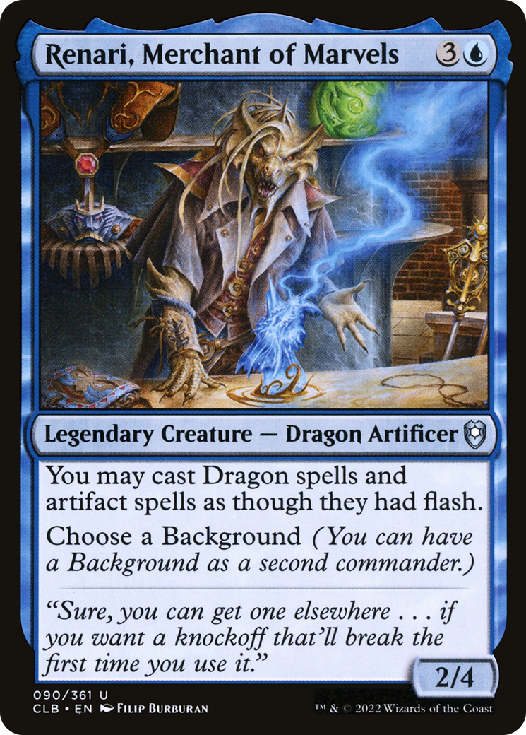Renari, Merchant of Marvels (CLB-090) - Commander Legends: Battle for Baldur's Gate Foil