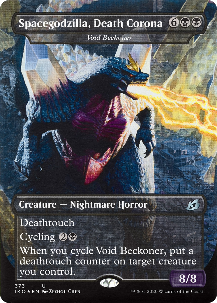 Spacegodzilla, Death Corona - Void Beckoner (IKO-373) - Ikoria: Lair of Behemoths / Spacegodzilla, Death Corona (Borderless)