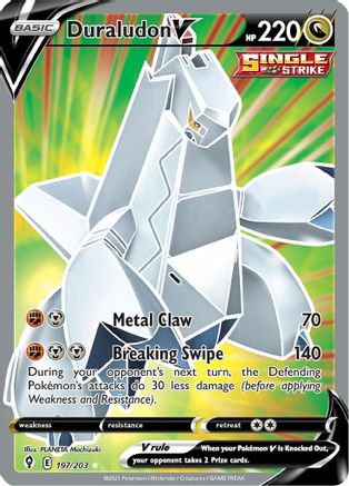 Duraludon V (Full Art) 197 - Holofoil SWSH07 Evolving Skies - Ultra Rare