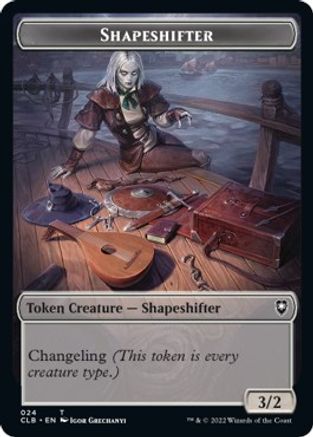 Shapeshifter (024) // Shapeshifter (028) Double-Sided Token (CLB-24 // 28) - Commander Legends: Battle for Baldur's Gate