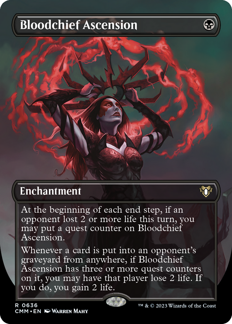 Bloodchief Ascension (Borderless) (CMM-636) - Commander Masters
