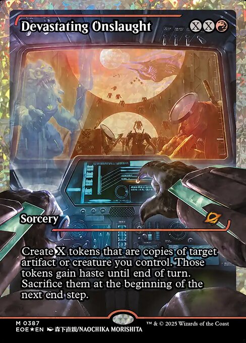 Devastating Onslaught (0387) (Showcase) (Fracture Foil)