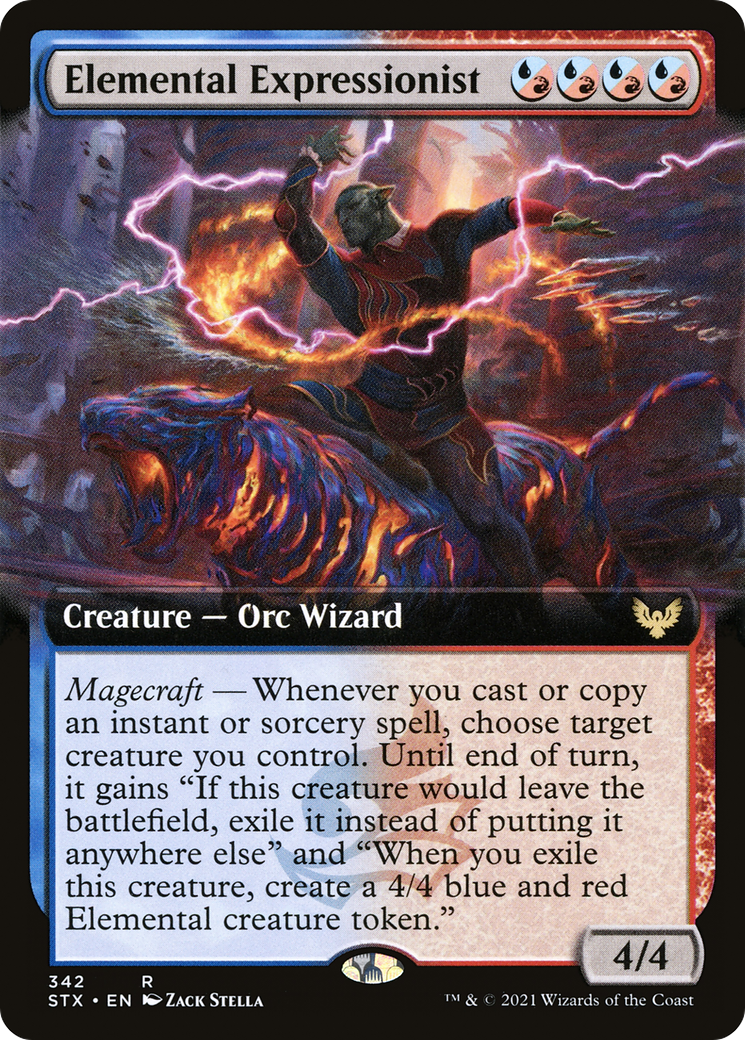 Elemental Expressionist (Extended Art) (STX-342) - Strixhaven: School of Mages: (Extended Art) Foil
