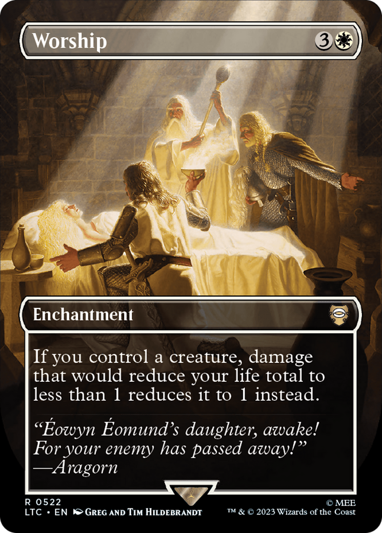 Worship (Borderless) (LTC-522) - Tales of Middle-earth Commander