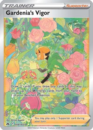 Gardenia's Vigor GG61/GG70 - Holofoil SWSH Crown Zenith Galarian Gallery - Ultra Rare