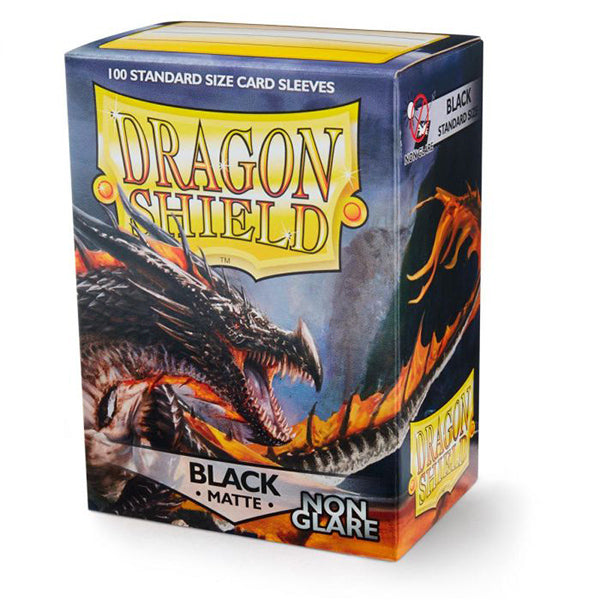 Dragon Shield Sleeves: Standard- Matte Non-Glare Black (100 ct.)
