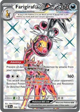 Farigiraf ex 194/162 - Holofoil SV05 Temporal Forces - Ultra Rare