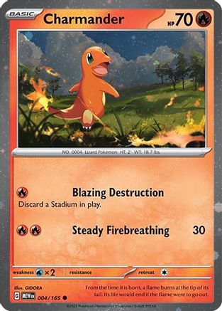 Charmander (Cosmos Holo) 004/165 - Holofoil Miscellaneous Cards & Products - Promo