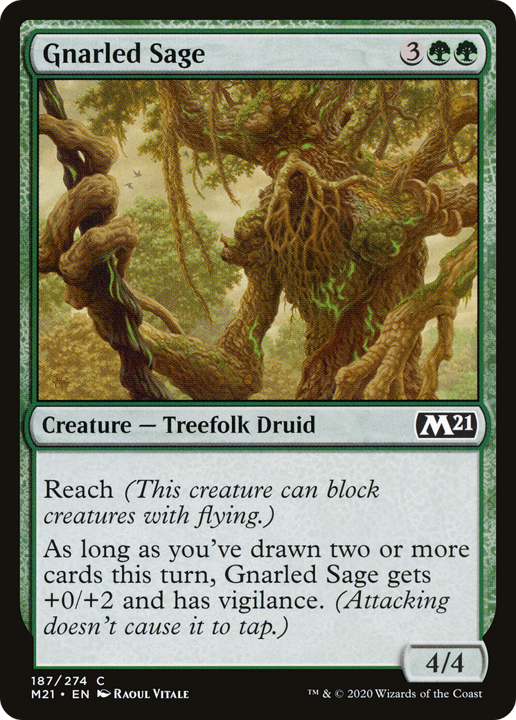 Gnarled Sage (M21-187) - Core Set 2021 Foil