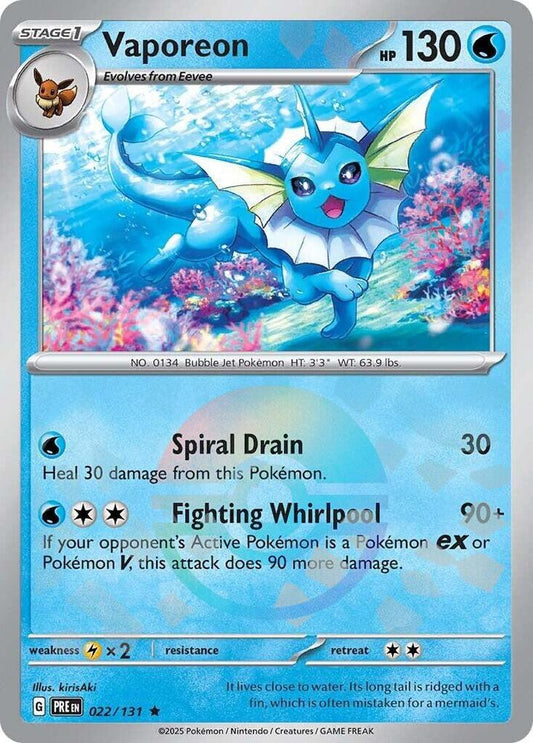 Vaporeon (Poke Ball Pattern) 022/131