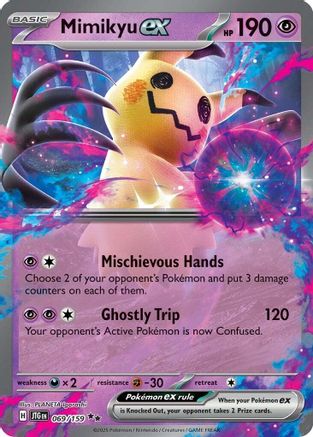 Mimikyu ex 069/159 - Holofoil SV09 Journey Together - Double Rare