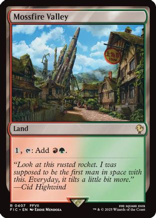 Mossfire Valley (Surge Foil) (FIC-407) - Commander: FINAL FANTASY Foil
