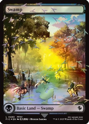 Swamp (Chocobo Track Foil) (FIC-480) - Commander: FINAL FANTASY Foil