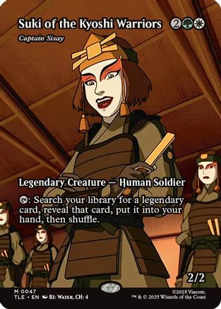Suki of the Kyoshi Warriors - Captain Sisay (Borderless) (TLE-047) - Avatar: The Last Airbender: Eternal-Legal