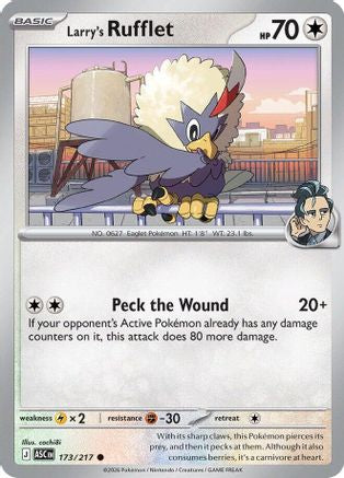 Larry's Rufflet 173/217 - Reverse Holofoil ME Ascended Heroes - Common