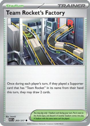 Team Rocket's Factory 203/217 ME Ascended Heroes - Uncommon
