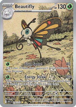 Beautifly 219/217 - Holofoil ME Ascended Heroes - Illustration Rare