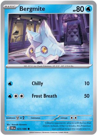 Bergmite 023/086 ME04 Chaos Rising - Common