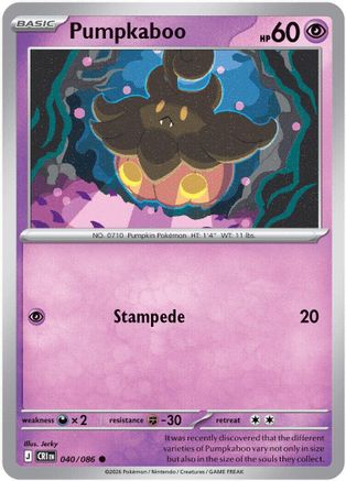 Pumpkaboo 040/086 ME04 Chaos Rising - Common