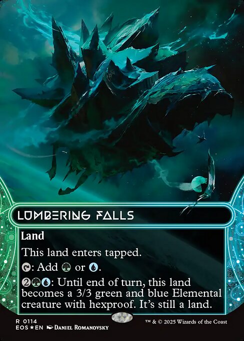 Lumbering Falls (0114) (Borderless) (Galaxy Foil)