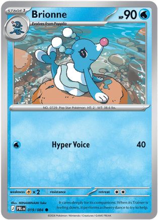 Brionne 019/084 - Reverse Holofoil ME05 Pitch Black - Common
