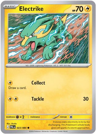 Electrike 023/084 - Reverse Holofoil ME05 Pitch Black - Common