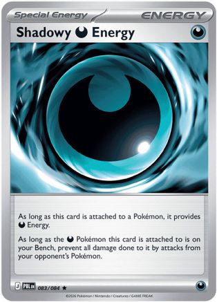 Shadowy Darkness Energy 083/084 - Reverse Holofoil ME05 Pitch Black - Rare