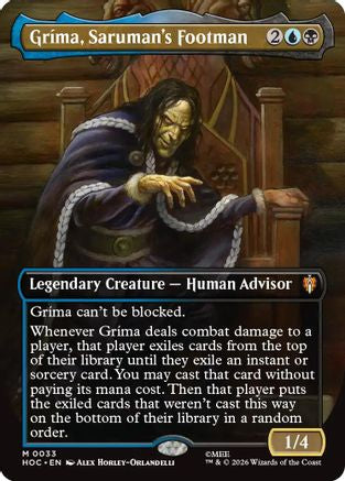 Grima, Saruman's Footman (Borderless) (HOC-033) - The Hobbit: Eternal-Legal
