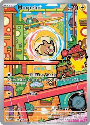 Morpeko 135/128/128 - Holofoil ME 30th Celebration - Illustration Rare