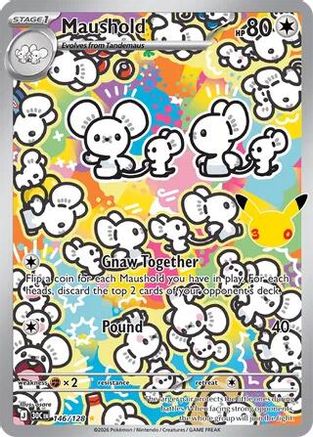 Maushold 146/128/128 - Holofoil ME 30th Celebration - Illustration Rare