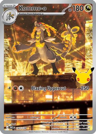 Kommo 143/128/128 - Holofoil ME 30th Celebration - Illustration Rare