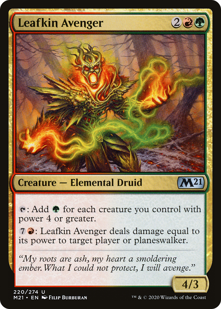 Leafkin Avenger (M21-220) - Core Set 2021 Foil