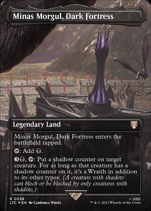Minas Morgul, Dark Fortress (Borderless) (Surge Foil)