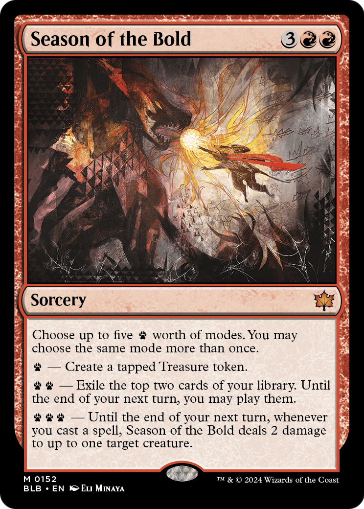 Season of the Bold (BLB-152) - Bloomburrow Foil
