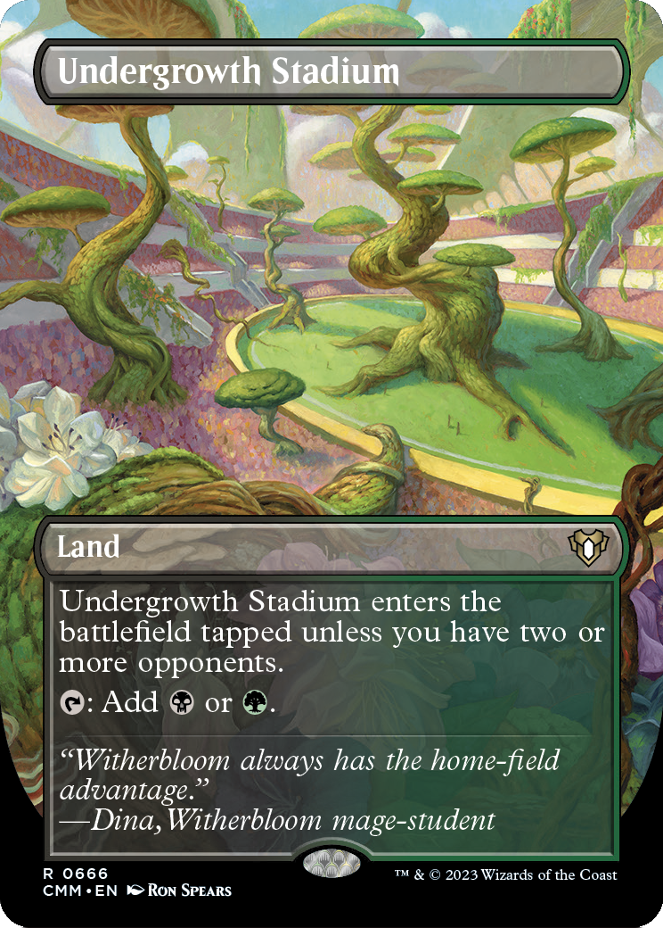 Undergrowth Stadium (Borderless) (CMM-666) - Commander Masters Foil