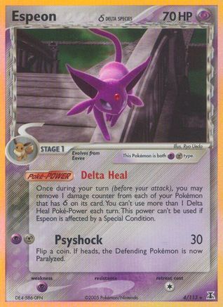 Espeon (Delta Species) - Holofoil Delta Species - Holo Rare