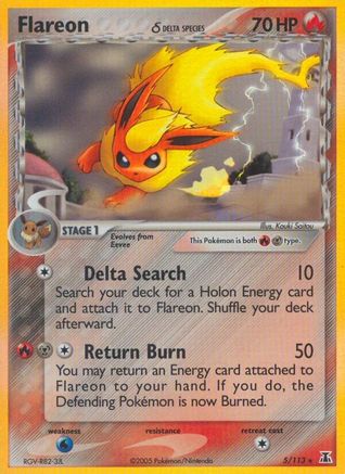 Flareon (Delta Species) - Holofoil Delta Species - Holo Rare