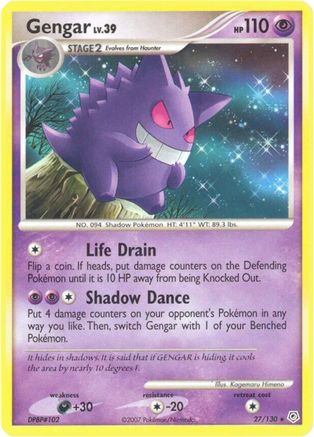 Gengar 027 - Reverse Holofoil Diamond and Pearl - Rare