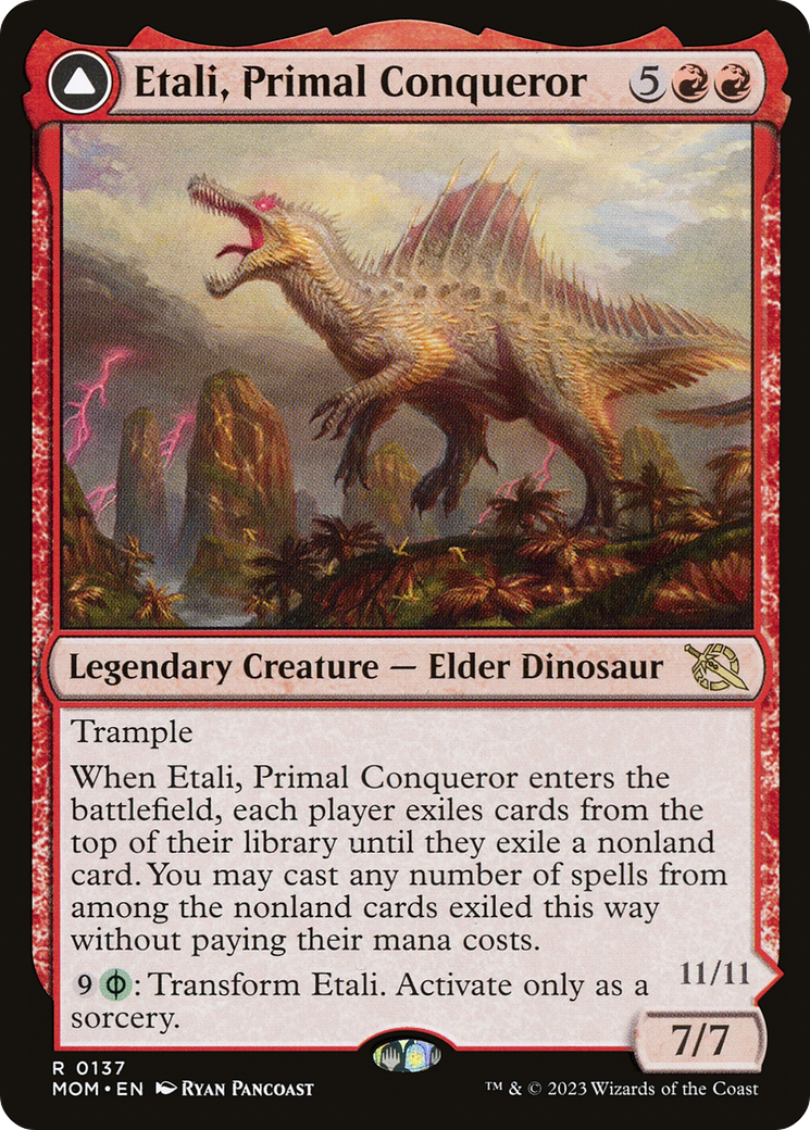 Etali, Primal Conqueror (MOM-137) - March of the Machine Foil
